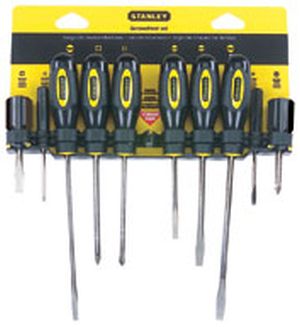 10pc STD FLUTED SLT PHILLIPS SCREWDRIVER SET P I Supply